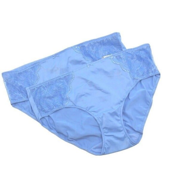 BOGO INC International Concepts Lace Inset Hipster Panties Yacht Blue 3X NEW Lot - Picture 2 of 10